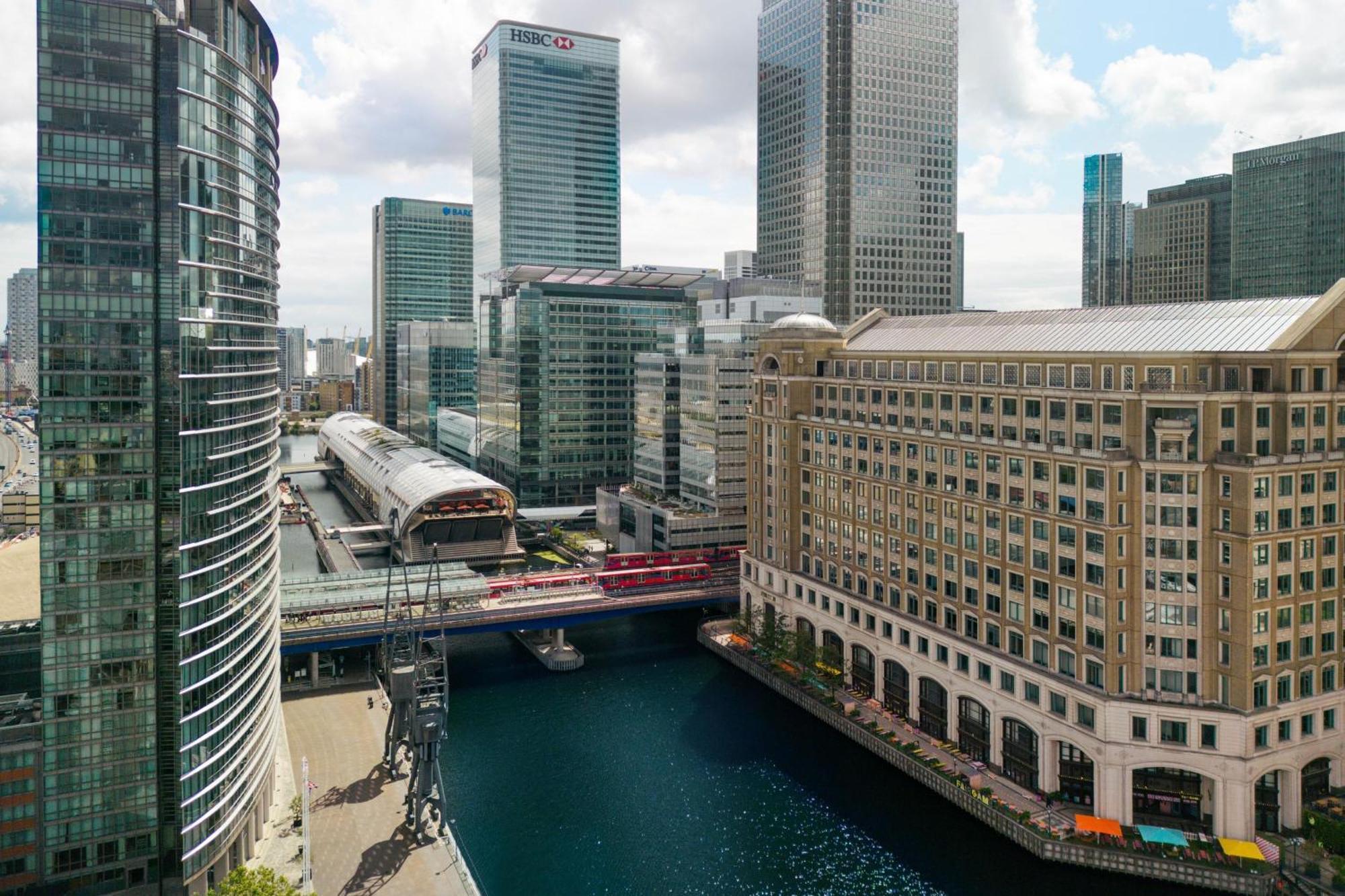 London Marriott Hotel Canary Wharf Exterior foto Canary Wharf